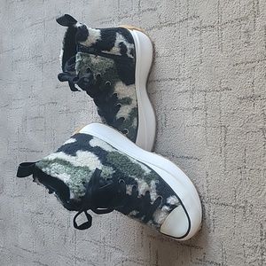 Steve Madden Shaft Platform High Top Sneakers